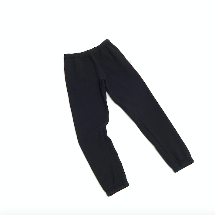 Tuck Terry Sweats / Oil Wash Black