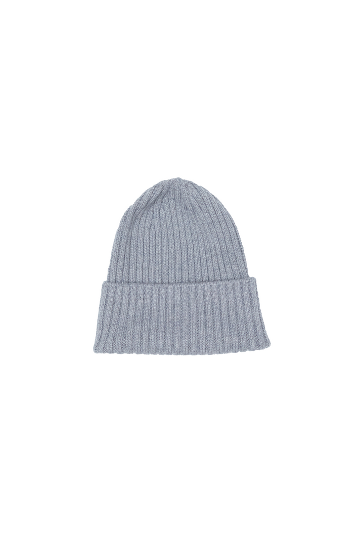 Cashmere Ribbed Slouchy Toque