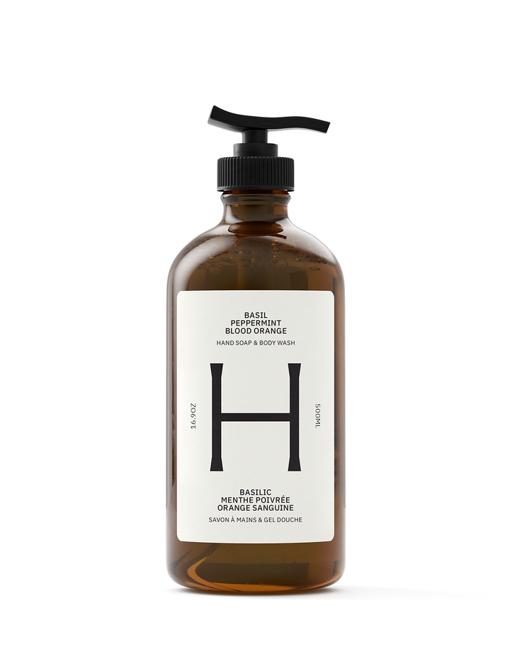 Hand Soap & Body Wash - Basil, Peppermint, Blood Orange